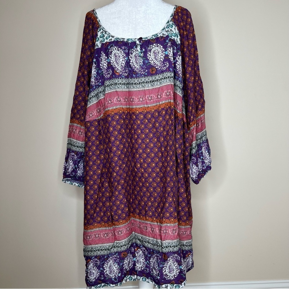 ! Ulla Popken Paisley Print Tunic Top